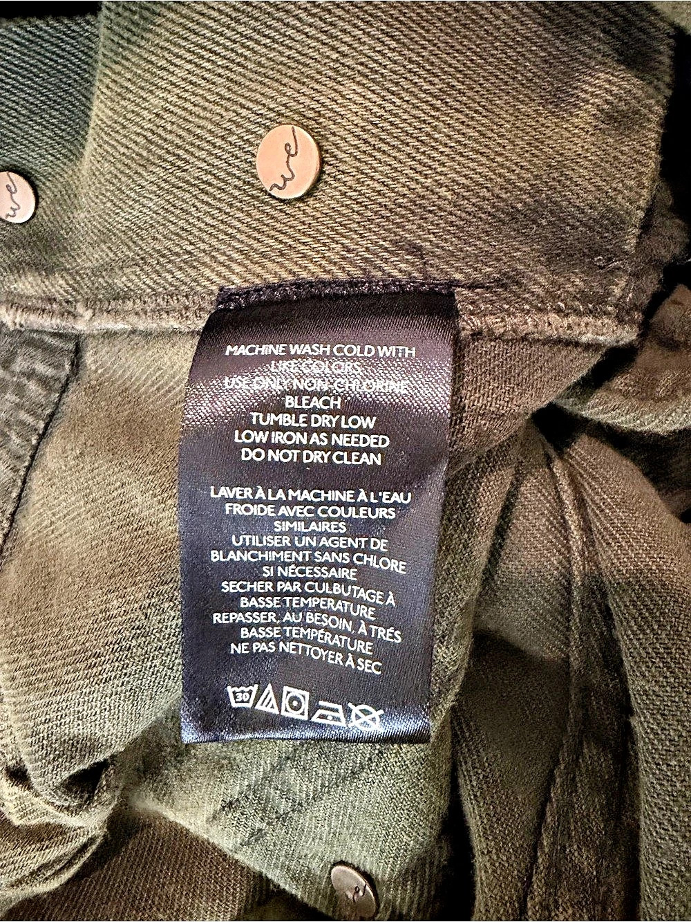 Free People - We the Free - Just in Time Overalls - Army Green S NWT - Picture 15 of 15